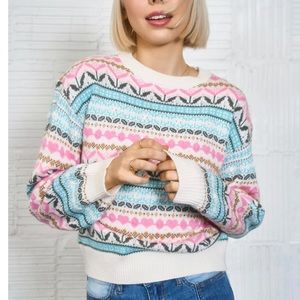ISO this Maddie Fairisle Sweater from Francesca’s